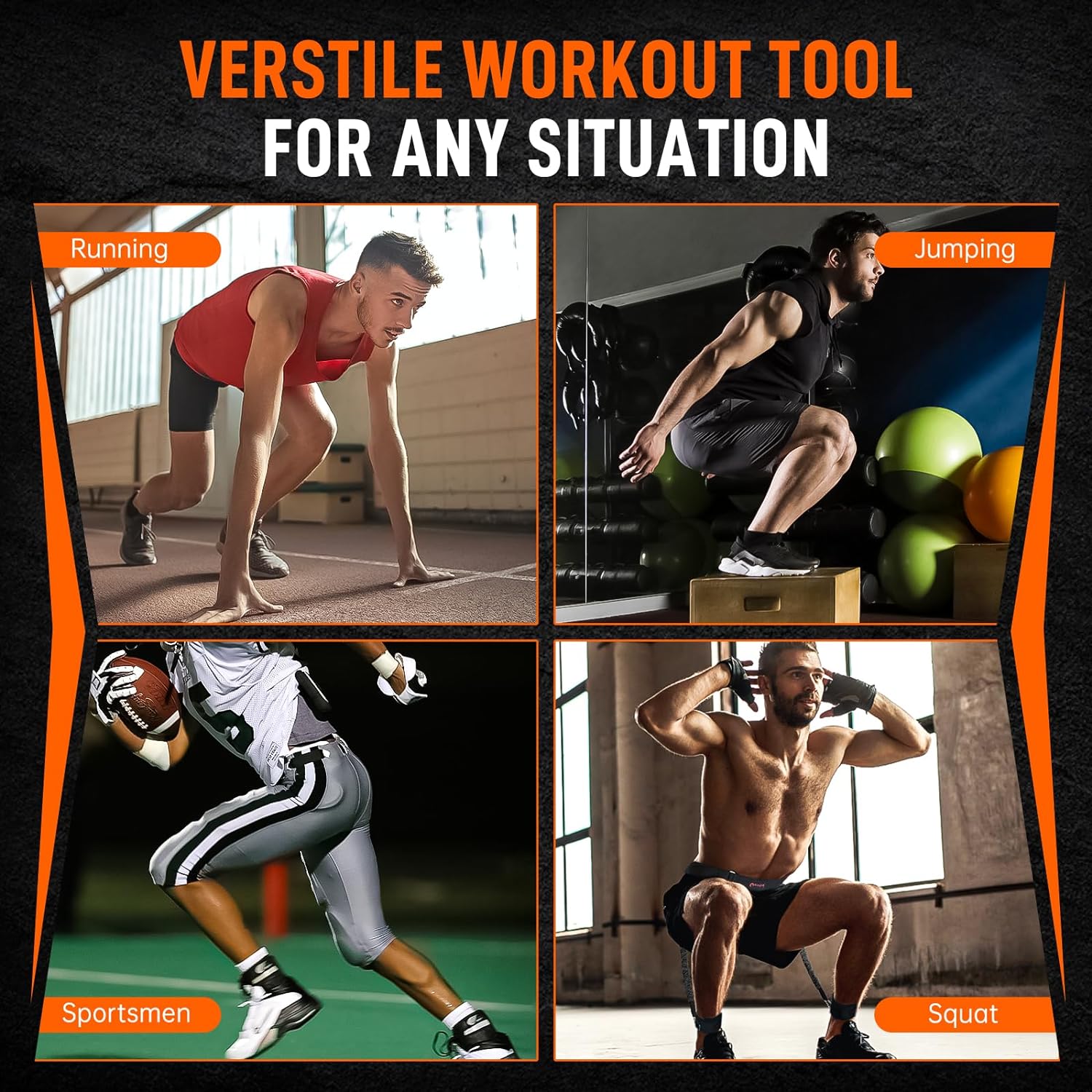 Basketball Vertical Jumping Trainer Resistance Bands Kit