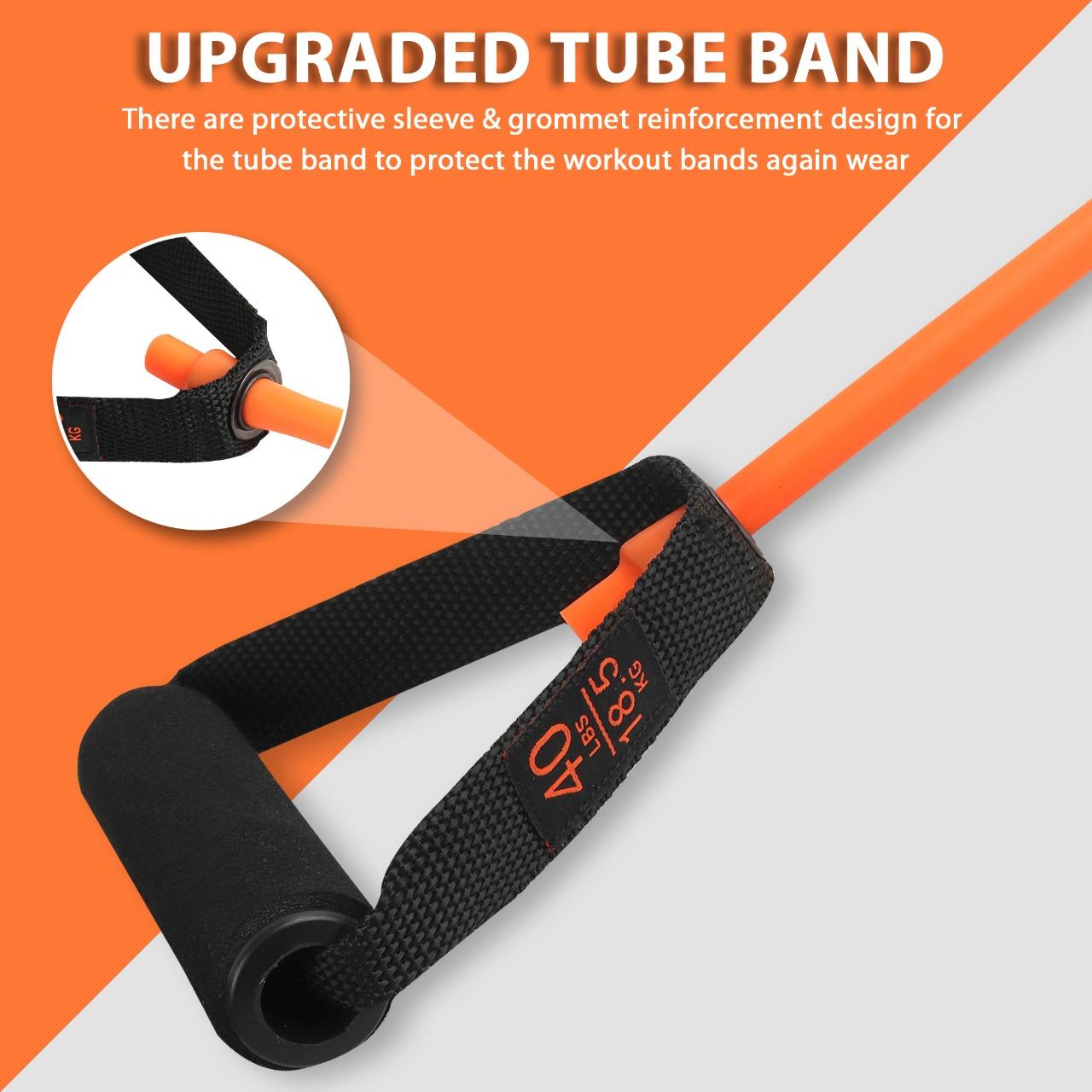 40 Lbs resistance band tube