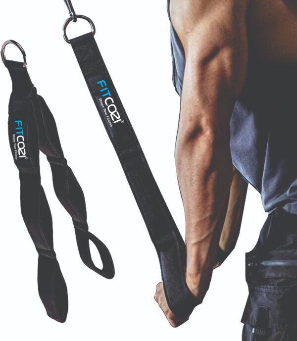 Exercise Machine Attachments Pulley System Gym Pull Down Rope with Carabiner