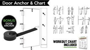 Resistance Bands with Handles & Door Anchor free workout chart