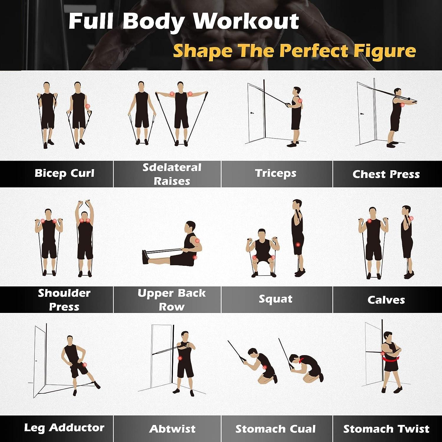 Free Resistance Band Exercises Pdf Downloadable | Fitcozi