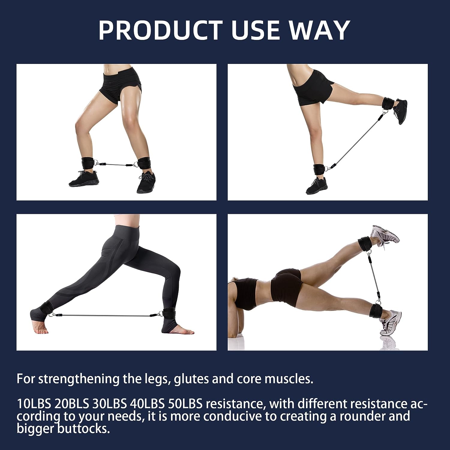 Ankle Bands for Working Out for women HOW TO USE