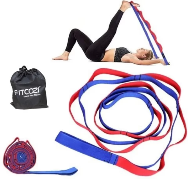 Physical Therapy Home Fitness yoga belt 10 loop