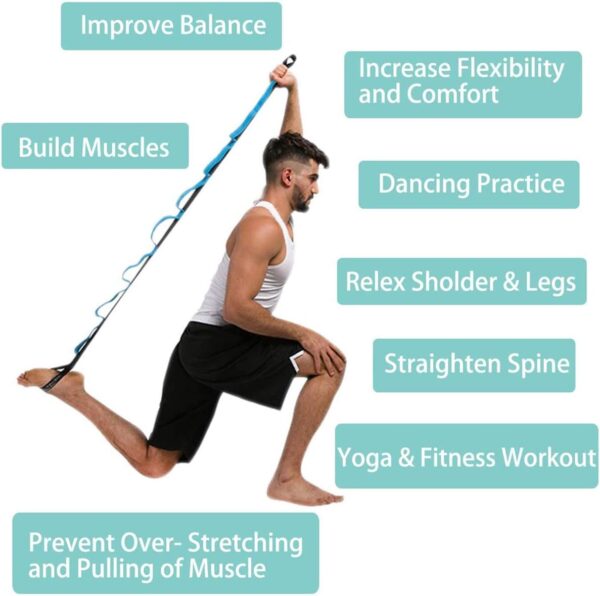 Multi Loops yoga Stretch Strap - Image 2