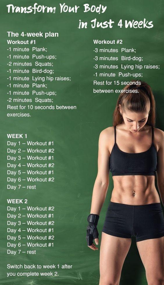 No Gym home workout plan 28 days
