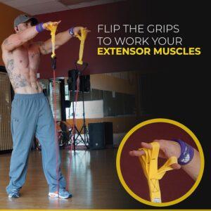 Nylon Finger and Thumb Loops for Grip Training, Rock Climbing, Hand and Arm Strengthener