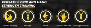 Nylon Finger and Thumb Loops for Grip Training, Rock Climbing, Hand and Arm Strengthener trainging euipment