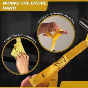 Pull Up Grip Strength Straps - Nylon Finger and Thumb Loops for Grip Training, Rock Climbing, Hand and Arm Strengthener buy online