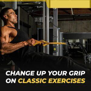best Pull Up Grip Strength Straps - Nylon Finger and Thumb Loops for Grip Training, Rock Climbing, Hand and Arm Strengthener in india