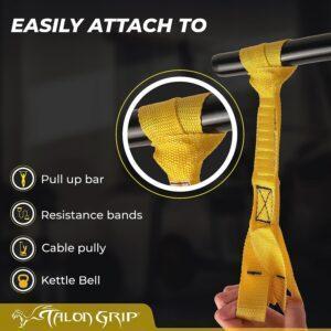 fitcozi Pull Up Grip Strength Straps - Nylon Finger and Thumb Loops for Grip Training, Rock Climbing, Hand and Arm Strengthener