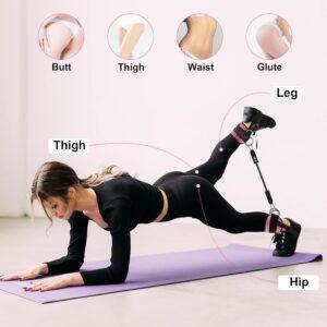 Adjustable Comfort fit Neoprene Leg Resistance Bands for Women & Men Fitness Equipment
