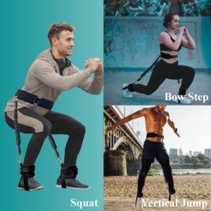 Leg Strength Training Resistance Band bow step