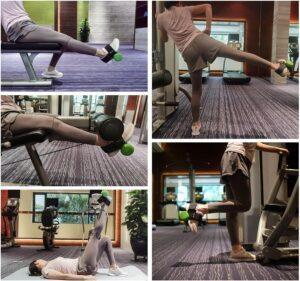 Dumbbell Foot Attachment for home exercise