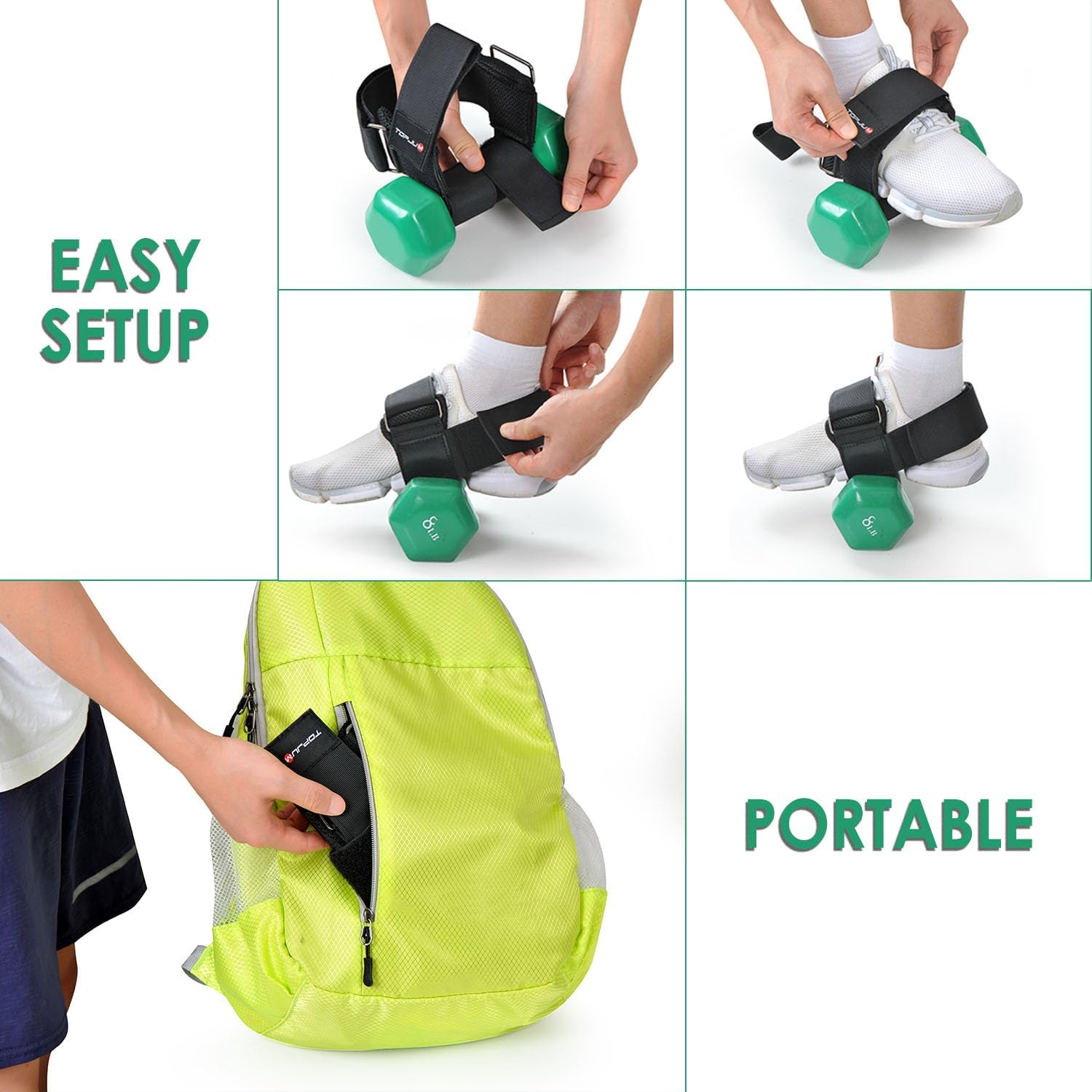 EASY TO CARRY DUMBBELL straps