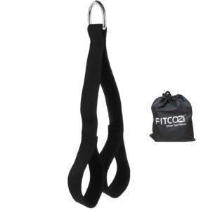 Nylon Single D Handle | Tricep Rope | Tricep Straps | Ab Straps | Cable Machine Attachments for Strength Training.
