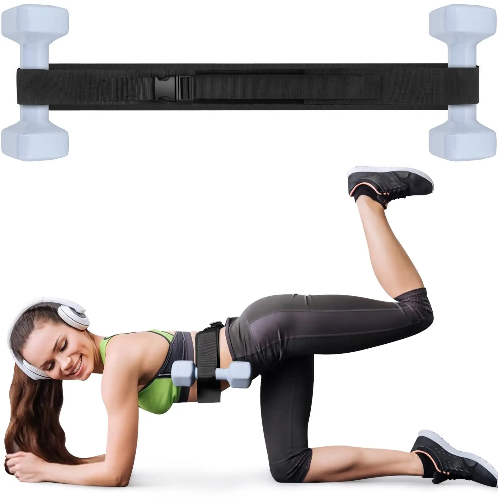 Anti slip Hip Thrust Belt Multifunctional hip thrust barbell pad for Gym Home Workouts