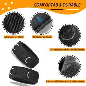 Fitcozi 2D Ring Thigh Strap, High Leg Lift Fitness Exercise Accessories, Adjustable Running Football Training Rope Taekwondo Training Band 1 Pair