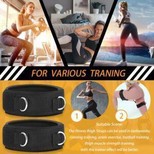 Fitcozi High Leg Lift Fitness Exercise Accessories, Adjustable Running Football Training Rope Taekwondo Training Band 1 Pair