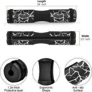 Barbell Pad Foam Squat Bar Pad Hip Thrust Pad with Safety Straps for Squat fitcozi