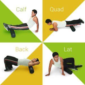Density Half Round Foam Roller Support Pain Relieved, Back exercise guide