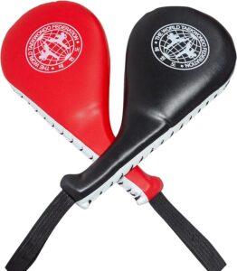 Taekwondo Kick Pads, Double Strike Boxing Pads, Striking Karate Martial Arts Training Target Pad, Karate Kicking Target for Kids Youth Adult