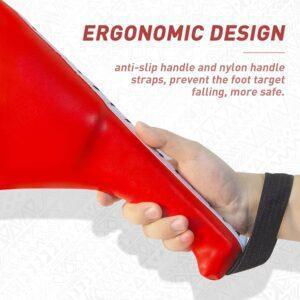 how to use Taekwondo Kick Pads, Double Strike Boxing Pads, Striking Karate Martial Arts Training Target Pad, Karate Kicking Target for Kids Youth Adult