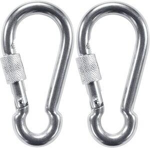 Snap Hook Clip Heavy Duty Carabiner Clip, Stainless Steel Spring Snap Hook Carabiner Carabiner Outdoor