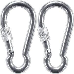 Snap Hook Clip Heavy Duty Carabiner Clip, Stainless Steel Spring Snap Hook Carabiner Carabiner Outdoor