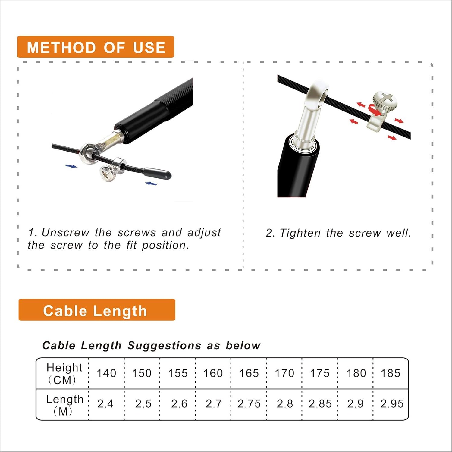 BEST Adjustable steel coated rope-Aluminum Anti Skipping Handle -Fitness Training Boxing Sports Exercises -Suitable for Kids and Adults