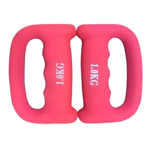 Hand Shaped Neoprene Boxing Dumbbells pink