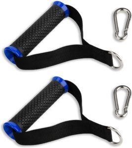 Blue Ultra Heavy Duty Exercise Handles, Cable Handles Gym Equipment Attachment