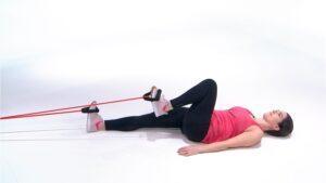 Exercise with resistance bands for abs