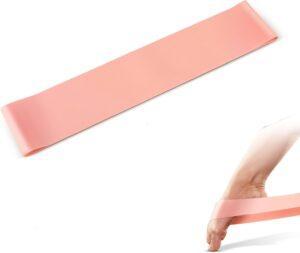 Feet Arch Stretching Band Pink Foot Resistance Band for Gymnastics, Ballet, Dancers, Artistic Swimmers