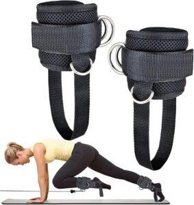 Glute Kickback D-Ring for Cable Machine Gym Foot Leg Training Brace Support 1 Pair in india