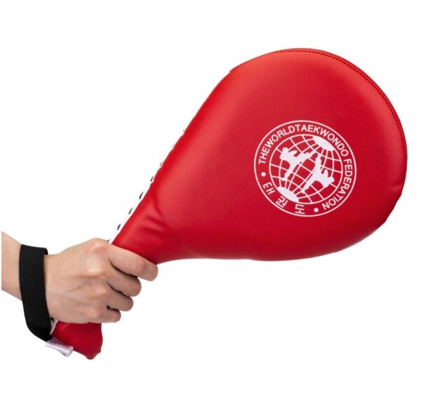 Pack Taekwondo Kick Pads, Durable Striking Pad Target TKD Karate Martial Arts Strike Targets Kickboxing Training, Red