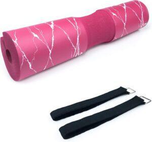 Pink Barbell Pad for Squats, Lunges and Hip Thrusts black fitcozi