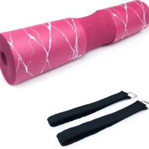 Pink Barbell Pad for Squats, Lunges and Hip Thrusts black fitcozi