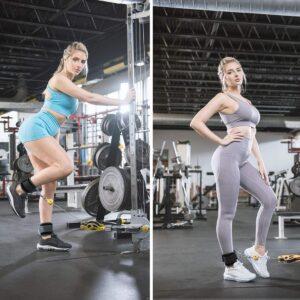 best Ankle Straps Ankle Resistance Bands Wrist Cuffs Padded Straps Adjustable Fitness Glute Kickback D-Ring for Cable Machine Gym Foot Leg Training Brace Support 1 Pair