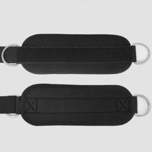 best Ankle Straps for Cable Machines, 2 Pack Comfortable Adjustable Padded Ankle Wrist Cuffs, Kickback Glute Workouts for Men Women, D-Ring Leg Straps with Neoprene Padding