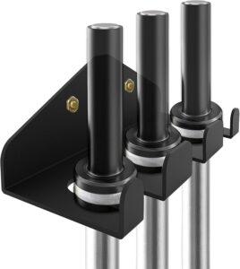 Fitcozi Barbell Hanger Barbell Rack Garage Gym Bar Wall Rack,Wall Mount Barbell Storage Holder Olympic Bar Hanger, Holds Under 33mm Bar Size (3 Cut)