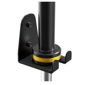 Olympic Barbell Hanger,Garage Gym Bar Wall Rack,Vertical Barbell Mount Rack,Black Powder Coated,Space Saving Commercial or Home Gym Accessory