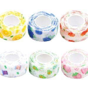 Self Adhesive Bandage Wrap Tape Tattoo Grip Tape Adherent Vet Wrap Elastic Cohesive Bandage for Sports, Finger Wrist