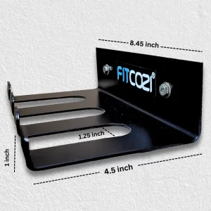 Fitcozi Barbell Hanger Barbell Rack Garage Gym Bar Wall Rack,Wall Mount Barbell Storage Holder Olympic Bar Hanger, Holds Under 33mm Bar Size (3 Cut)