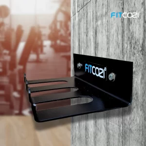 Fitcozi Barbell Hanger Barbell Rack Garage Gym Bar Wall Rack,Wall Mount Barbell Storage Holder Olympic Bar Hanger, Holds Under 33mm Bar Size (3 Cut)