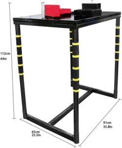 arm wrestling table measurements
