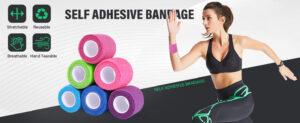 best multi purpose Cohesive Bandages 2 inch Yards Elastic Self Adherent Tape, Athletic Tape Colorful 6 Rolls Used for Wraps, Sports Tape best how to use