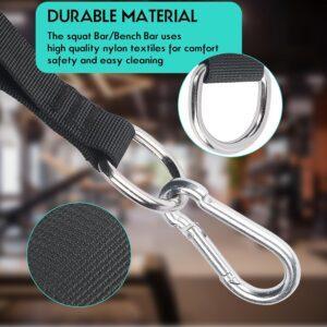Bar Attachment Straps Compatible with Bowflex Gyms for LAT Bench Bar Attachment Straps (Pair)