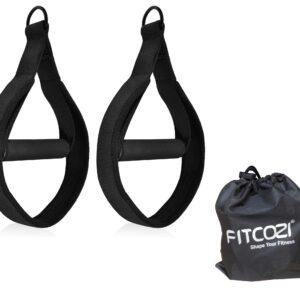 Pilates Double Loop Straps for Pilates Reformer, Fitness D Ring Straps Handle, Pilates Accessories Yoga Exercise Straps Pilates Accessories for Home Gym Workout 2 PCS