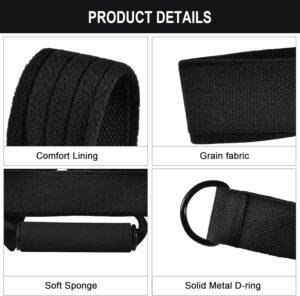 best Pilates Double Loop Straps for Pilates Reformer, Fitness D Ring Straps Handle, Pilates Accessories Yoga Exercise Straps Pilates Accessories for Home Gym Workout 2 PCS