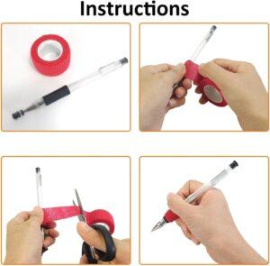 how to use fingure tape for writing